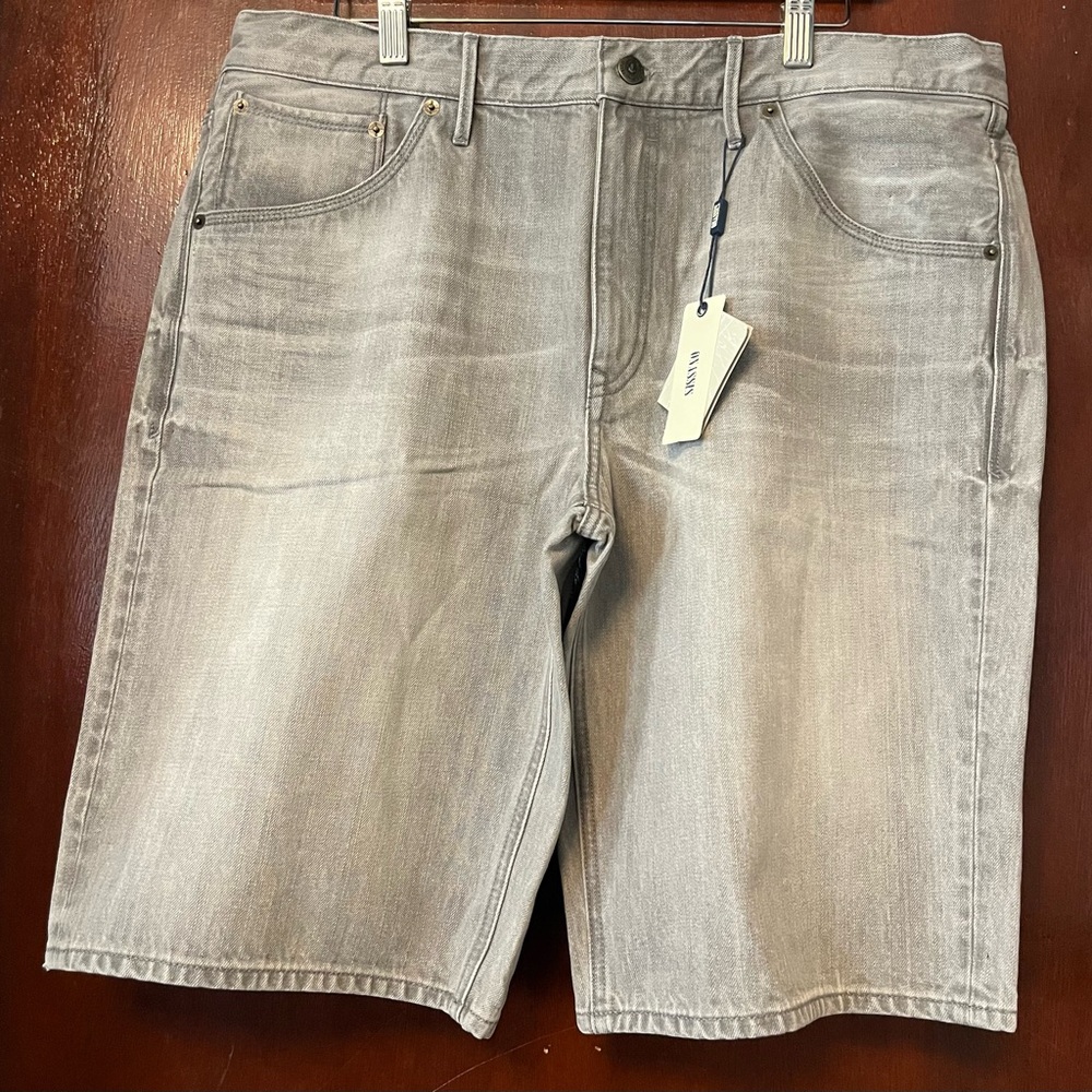 Men’s Onassis Grey Denim 100% Cotton Shorts